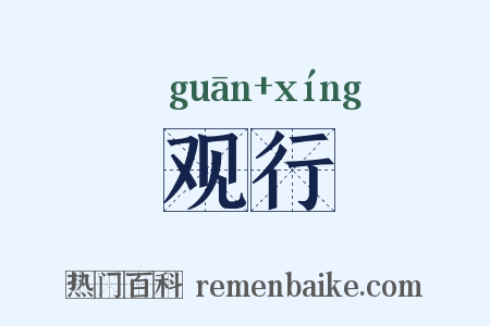 观行是什么意思的图片